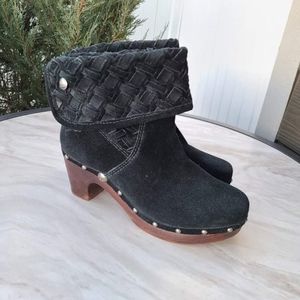UGG Lynnea Arroyo Suede Weave Heeled Boot
